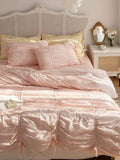 Princess Ruched Duvet Cover - White