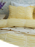 Princess Ruched Duvet Cover - White