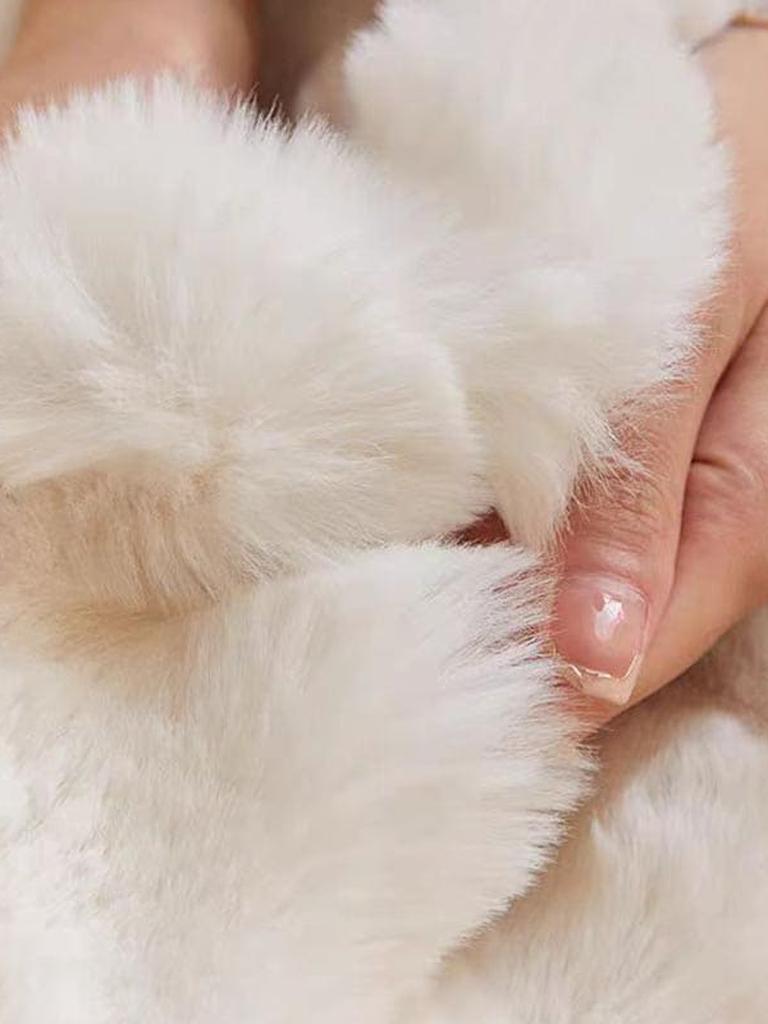 Rabbit Faux Fur Pillow