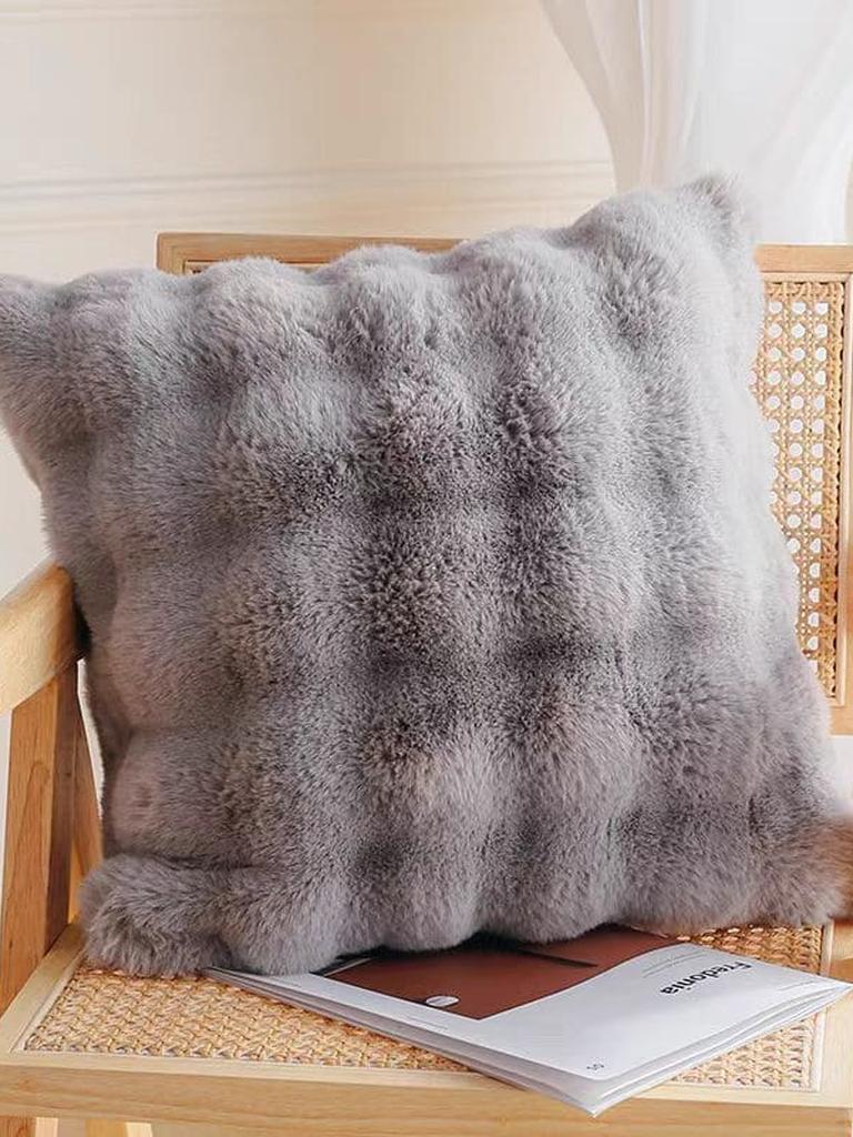 Rabbit Faux Fur Pillow