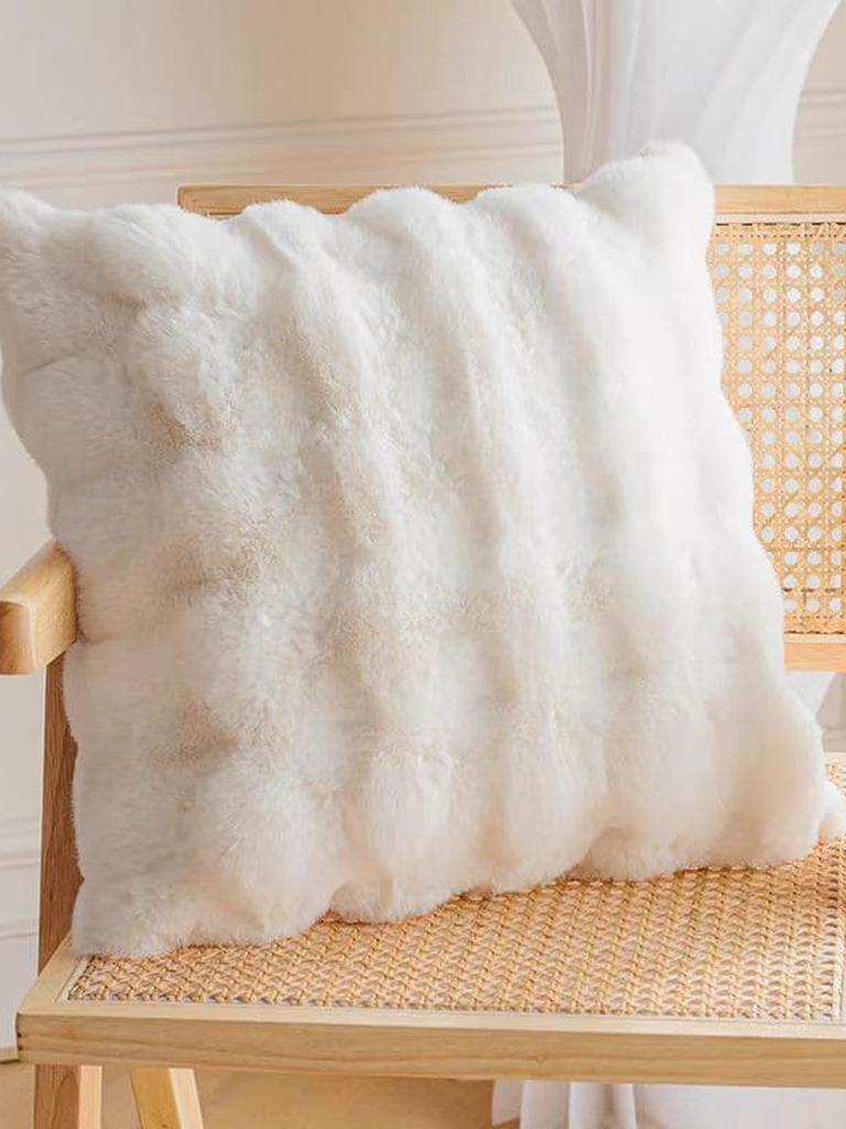 Rabbit Faux Fur Pillow
