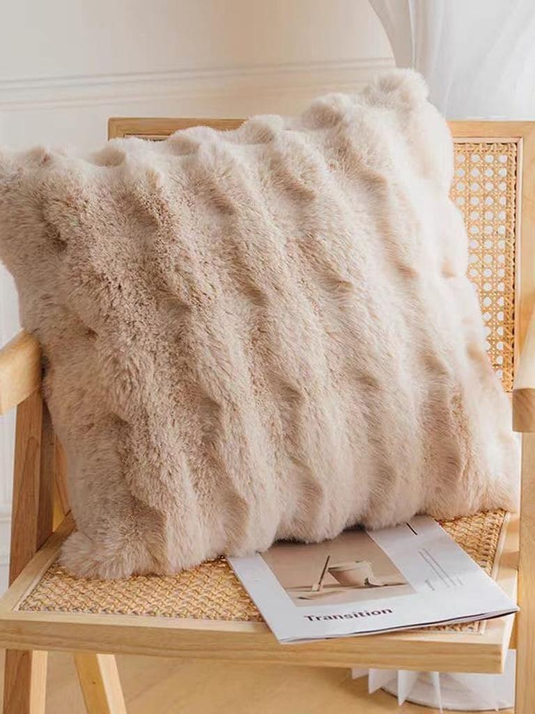 Rabbit Faux Fur Pillow