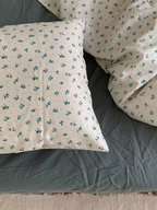 Retro Blue Ditsy Floral Duvet Cover