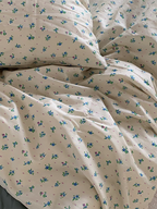 Retro Blue Ditsy Floral Duvet Cover