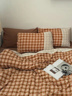 Retro Plaid Duvet Cover