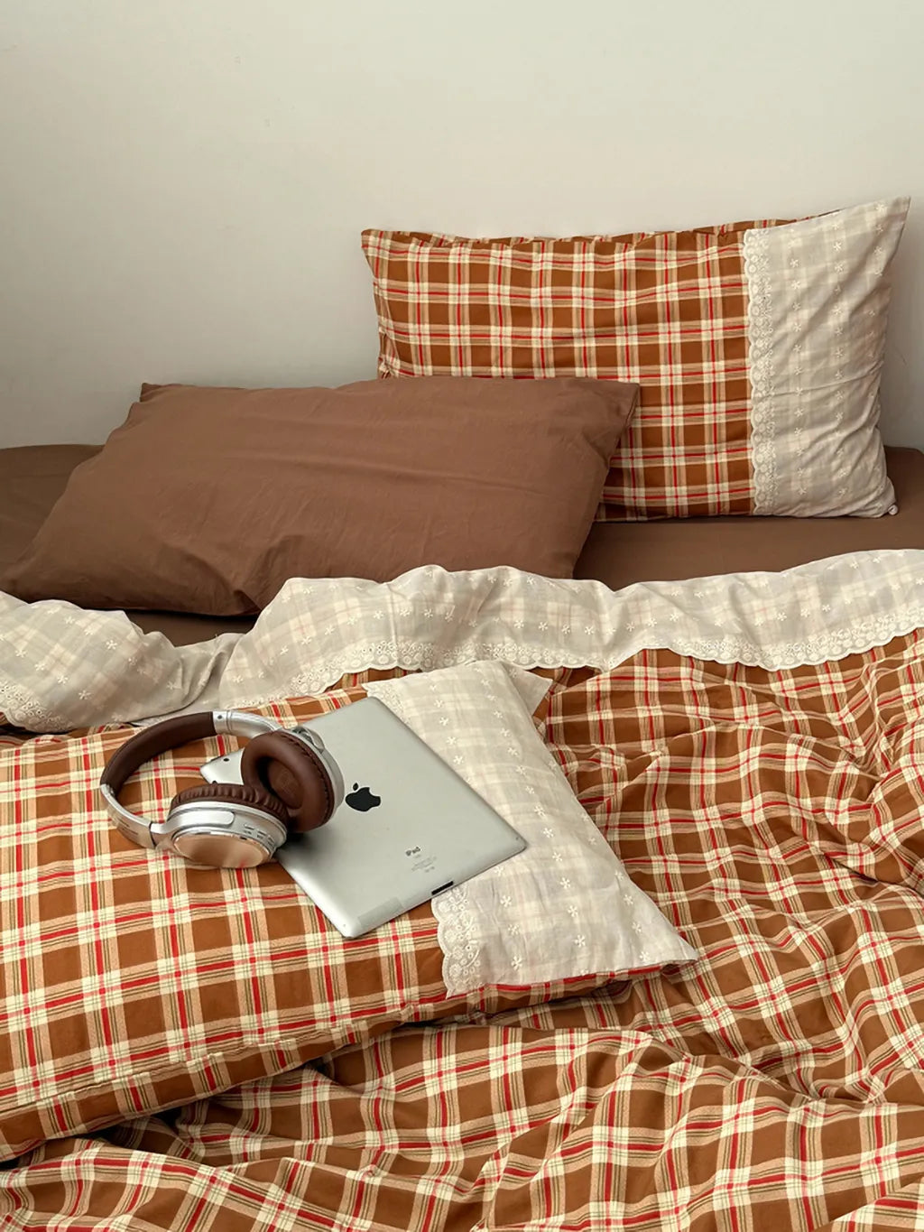 Retro Plaid Duvet Cover