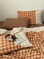 Retro Plaid Duvet Cover