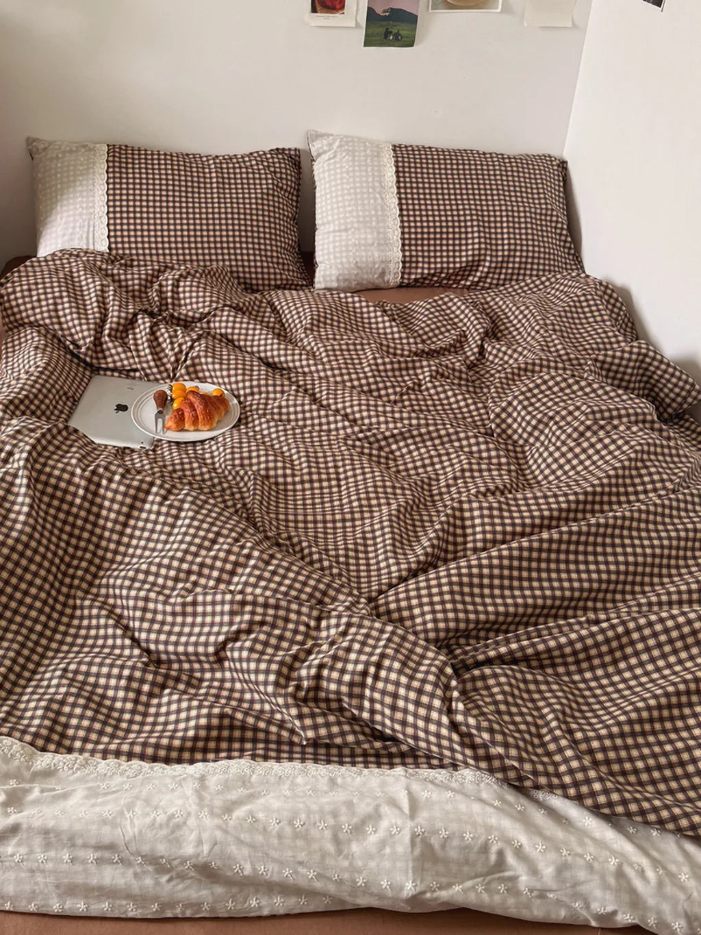 Retro Plaid Duvet Cover