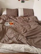 Retro Plaid Duvet Cover