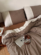 Retro Plaid Duvet Cover