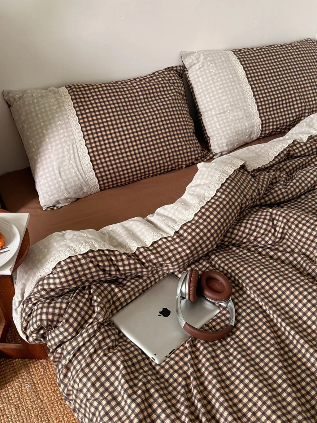 Retro Plaid Duvet Cover