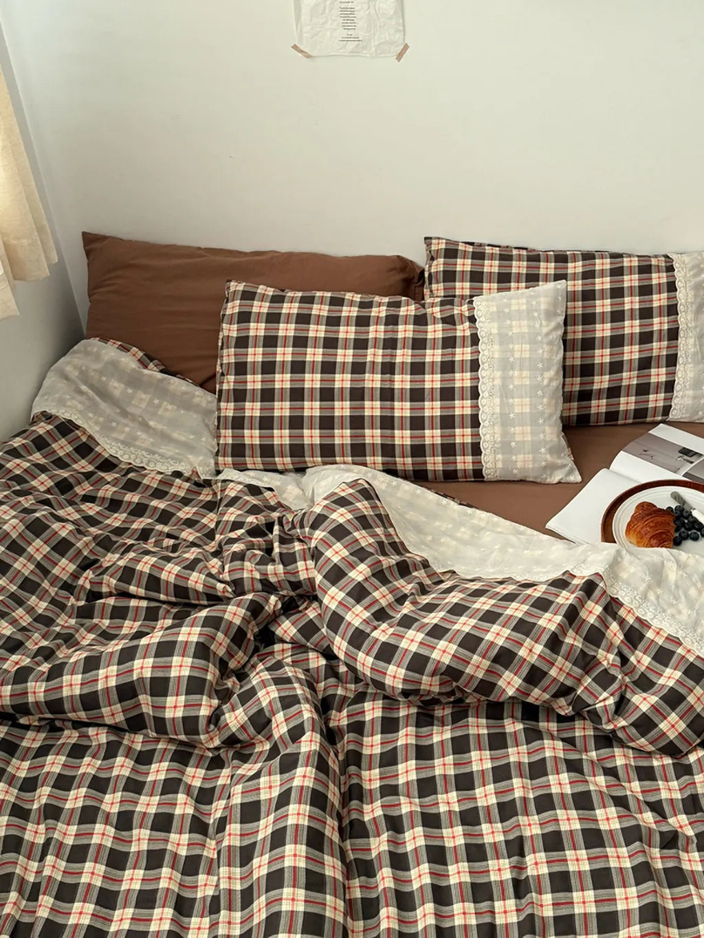 Retro Plaid Duvet Cover