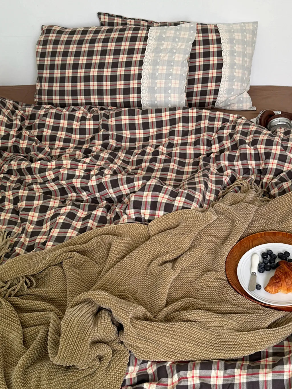 Retro Plaid Duvet Cover