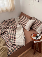 Retro Plaid Duvet Cover