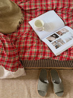 Retro Plaid Duvet Cover