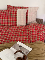 Retro Plaid Duvet Cover