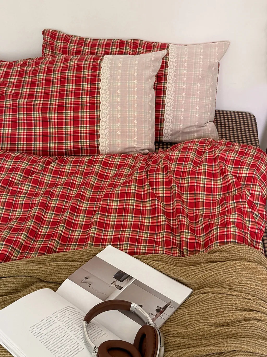 Retro Plaid Duvet Cover