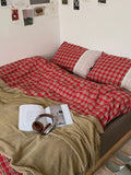 Retro Plaid Duvet Cover