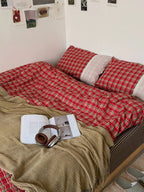 Retro Plaid Duvet Cover