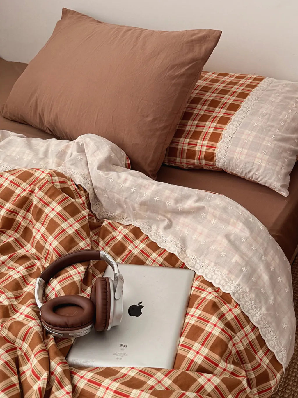 Retro Plaid Duvet Cover