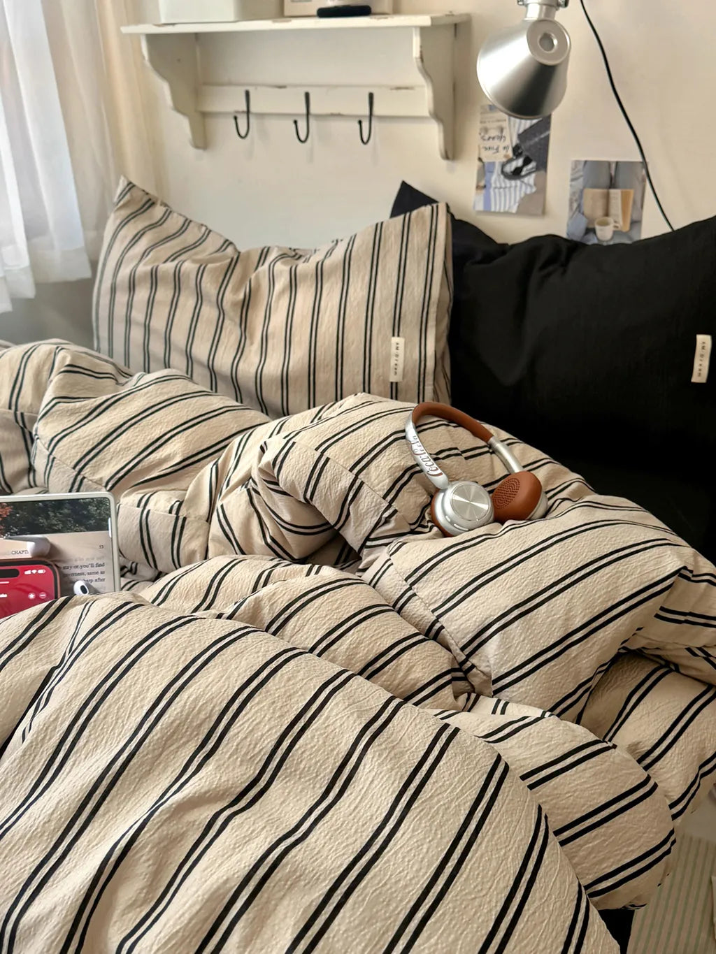 Retro Striped Bedding Set