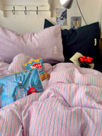 Retro Striped Bedding Set