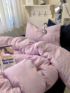 Retro Striped Bedding Set