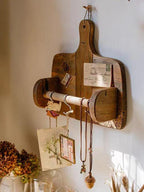 Retro Wooden Multipurpose Paper Holder