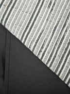 Reversible Dark Industrial Striped Duvet Cover