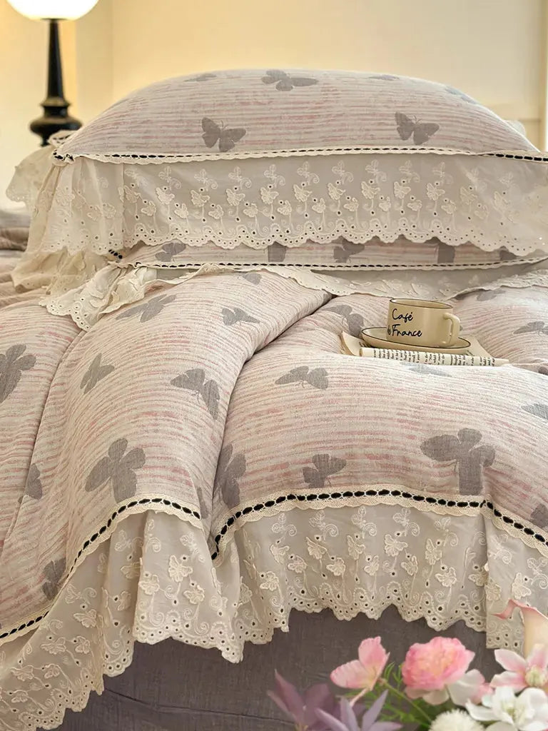 Romantic Butterfly Bedding Set