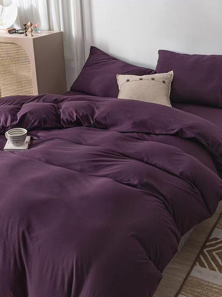 Royal Purple Jersey Knit Duvet Cover