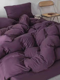 Royal Purple Jersey Knit Bedding Set