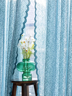 Scallpoed Lace Sheer Curtain
