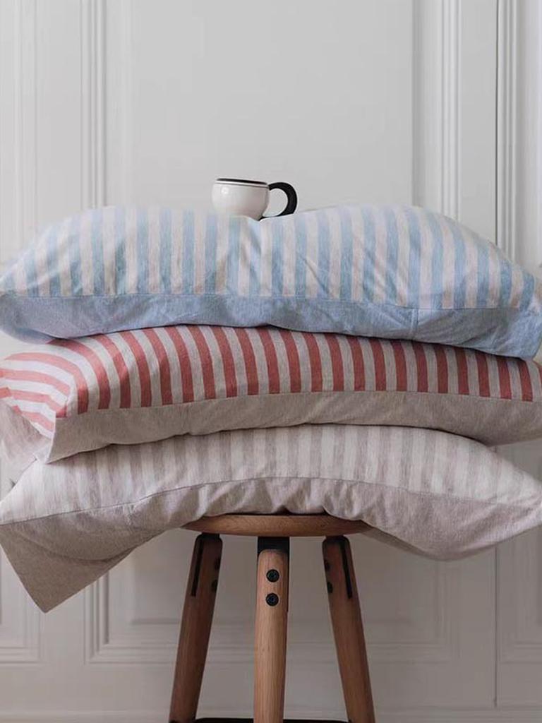 Soft Cotton Striped Pillowcase