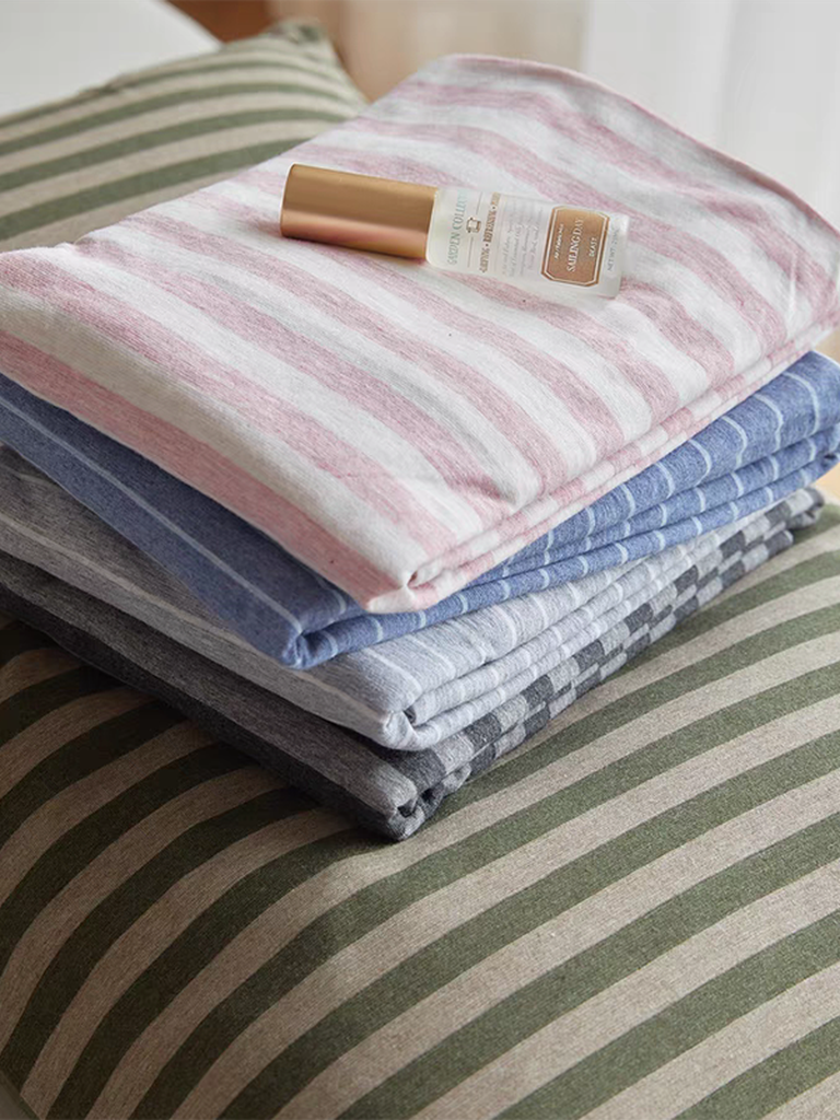 Soft Cotton Striped Pillowcase