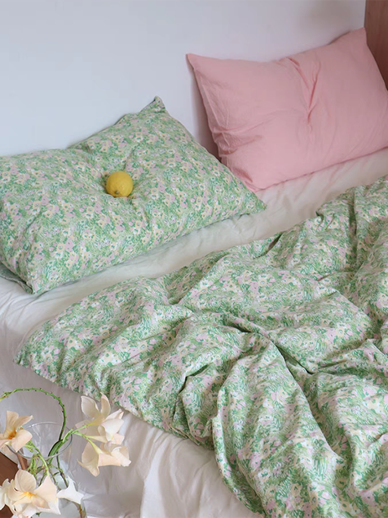 Spring Pastoral Floral Duvet Cover