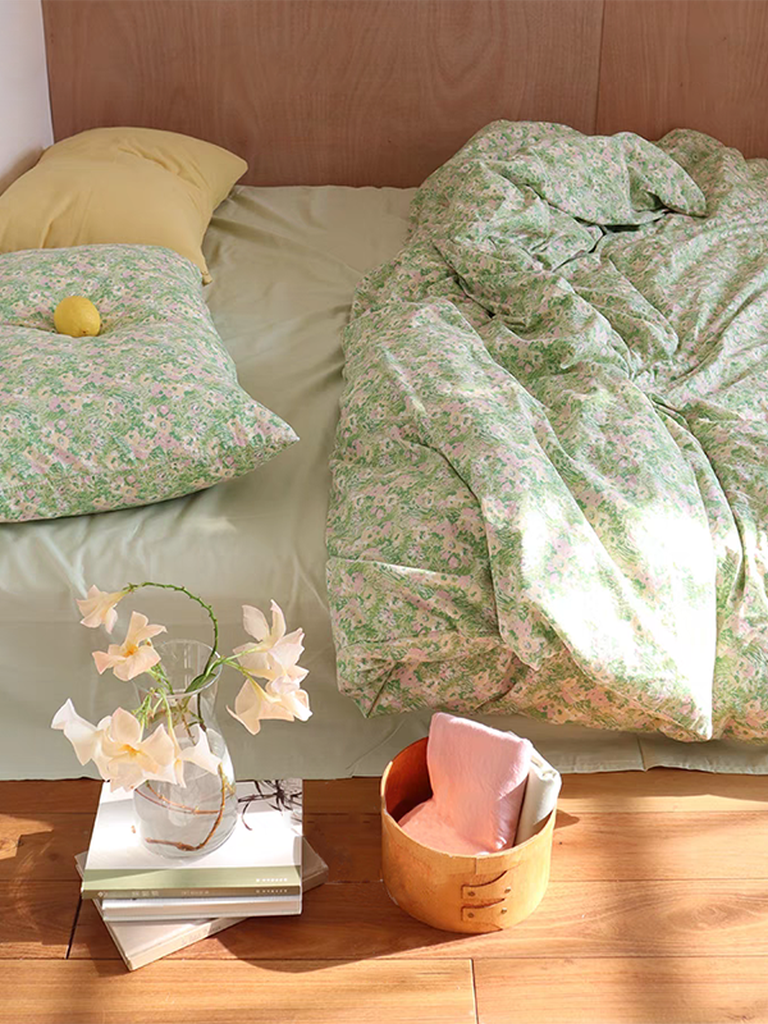 Spring Pastoral Floral Duvet Cover