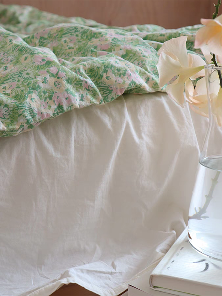 Spring Pastoral Floral Duvet Cover