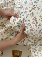 Spring Meadow Muslin Duvet Cover Set