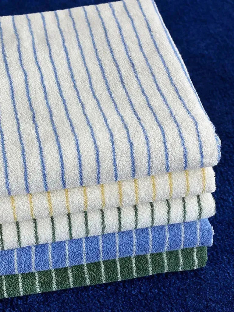 Striped Cotton Terry Towel