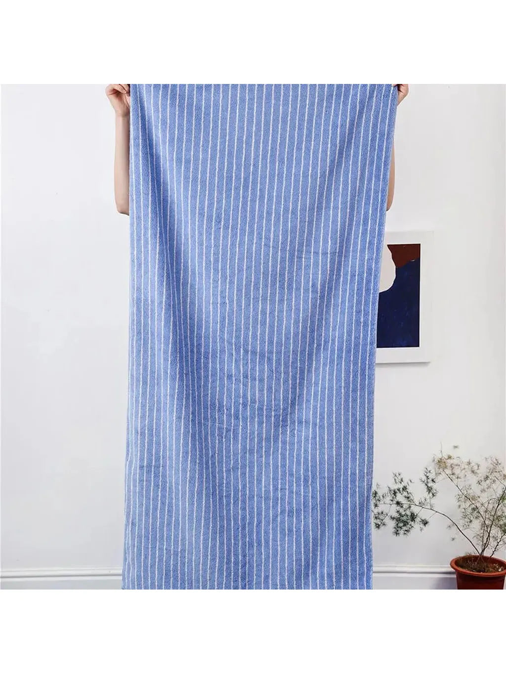 Striped Cotton Terry Towel
