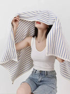 Striped Cotton Terry Towel