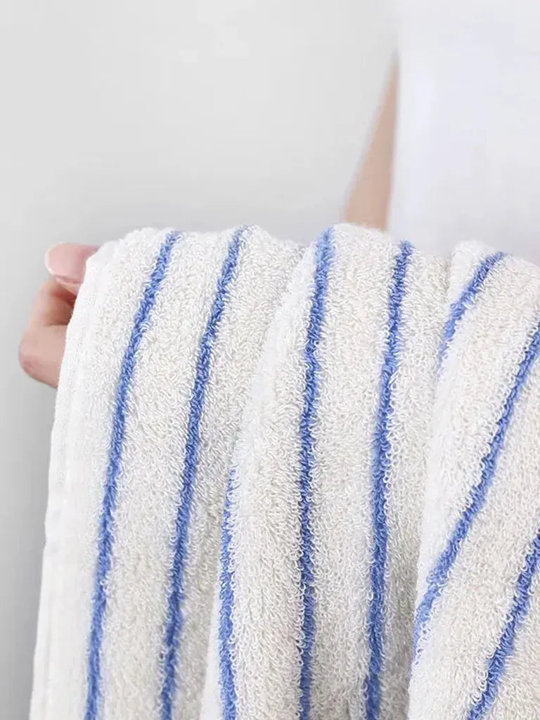 Striped Cotton Terry Towel