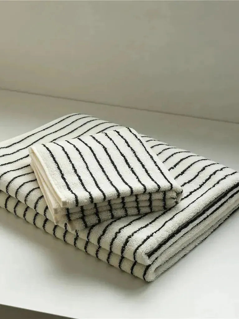 Striped Cotton Terry Towel