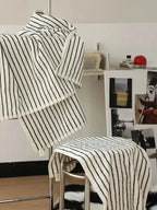 Striped Cotton Terry Towel