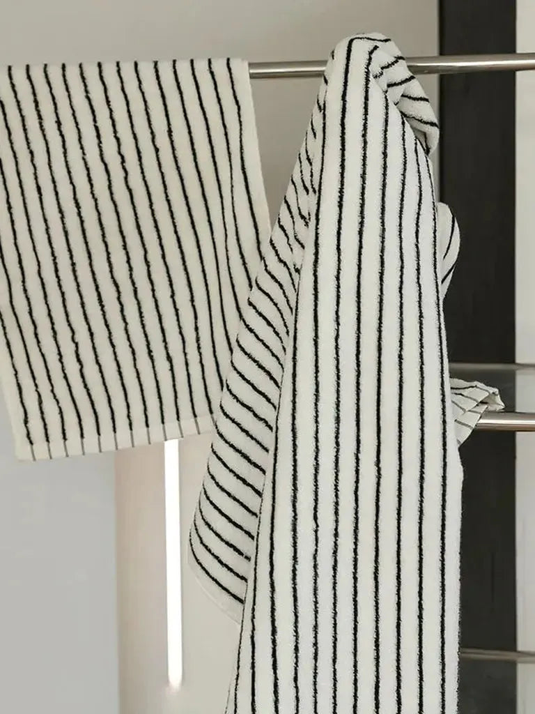Striped Cotton Terry Towel
