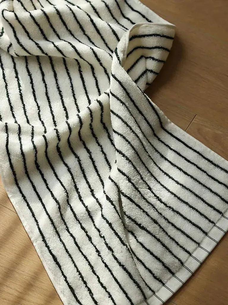 Striped Cotton Terry Towel