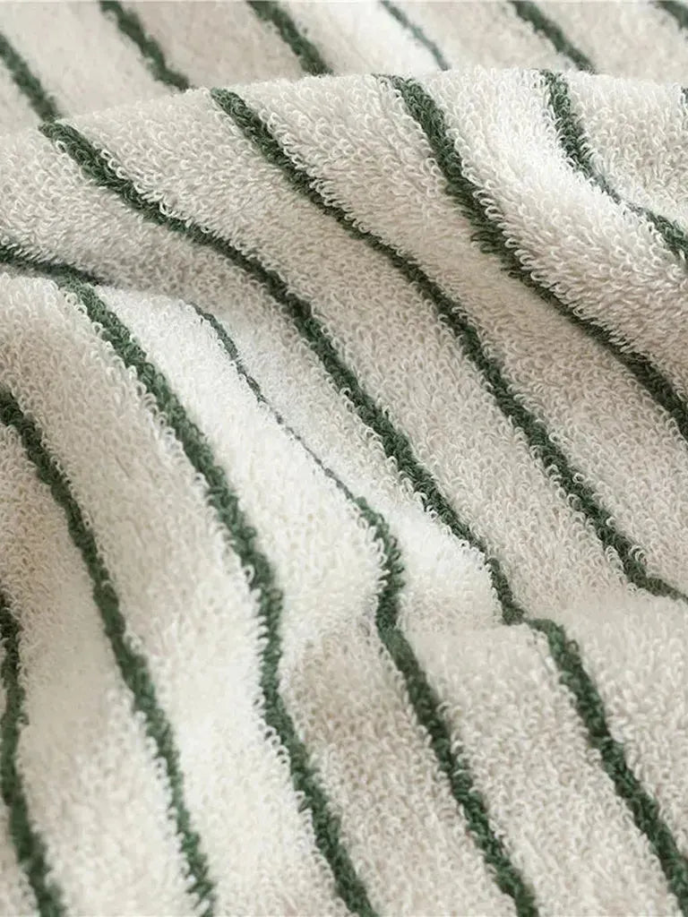 Striped Cotton Terry Towel