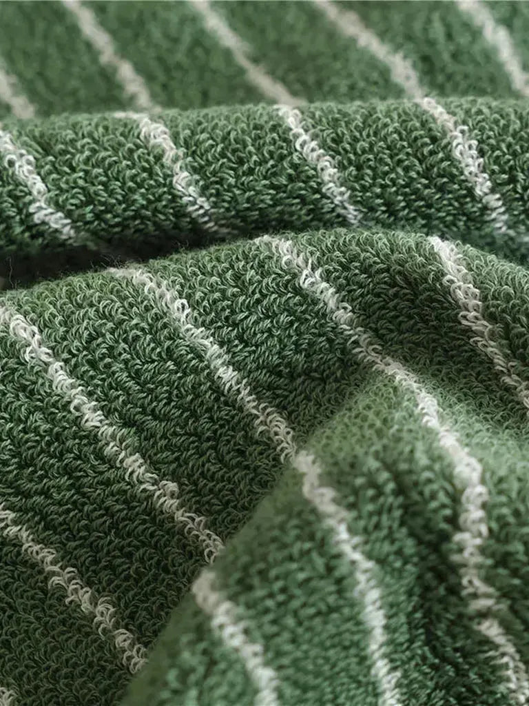 Striped Cotton Terry Towel