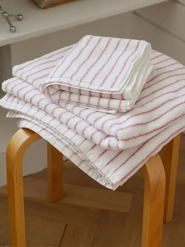 Striped Cotton Terry Towel